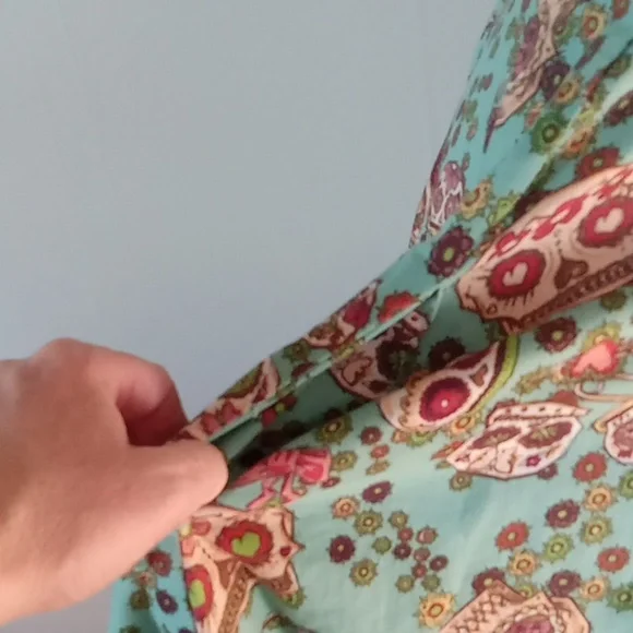 Hell Bunny Day of the dead candy skull retro swing dress XS - Picture 7 of 8